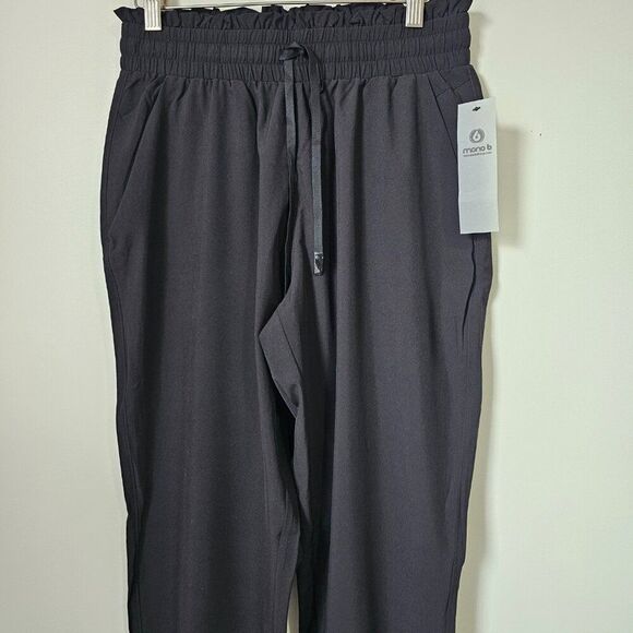NWT MONO B BLACK STRETCHY JOGGERS SIZE SMALL - Picture 7 of 14